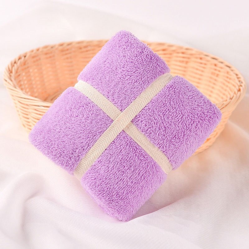 Giantex Mikrofaser Gesicht Handtuch Super Saugfähigen Schlecht Handtücher Für Erwachsene 34x75cm toallas Serviette recznik handdoeken: Violett