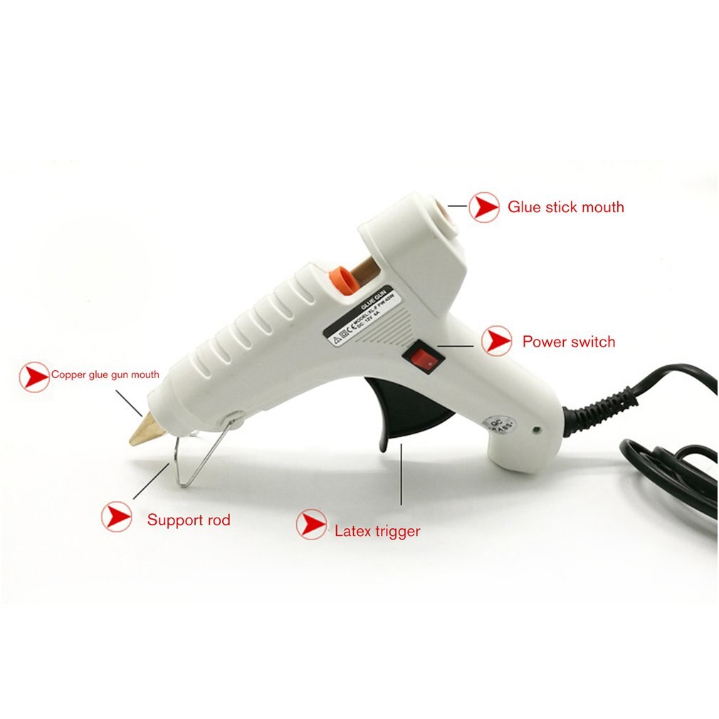 12V/40W Heating Melt Glue Gun Sticks Trigger Mini Guns Thermo Electric Heat Temperature Tool Repair Heat Gun