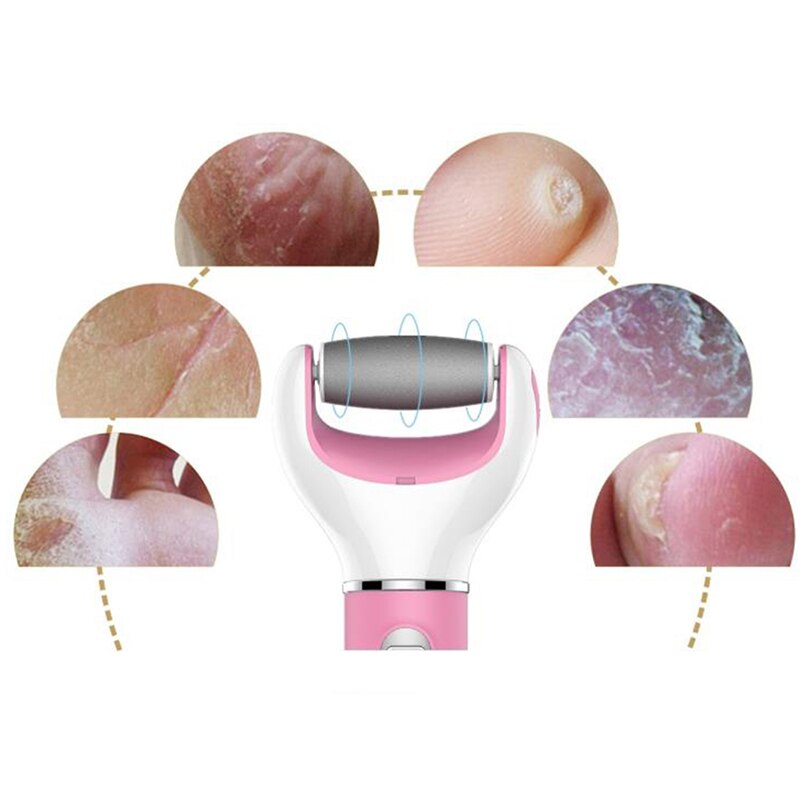 Electric Foot file Care Tool Feet Hard Dead Skin Removal Battery Power Foot USB Exfoliator Heel Callus Remover Pedicure Device