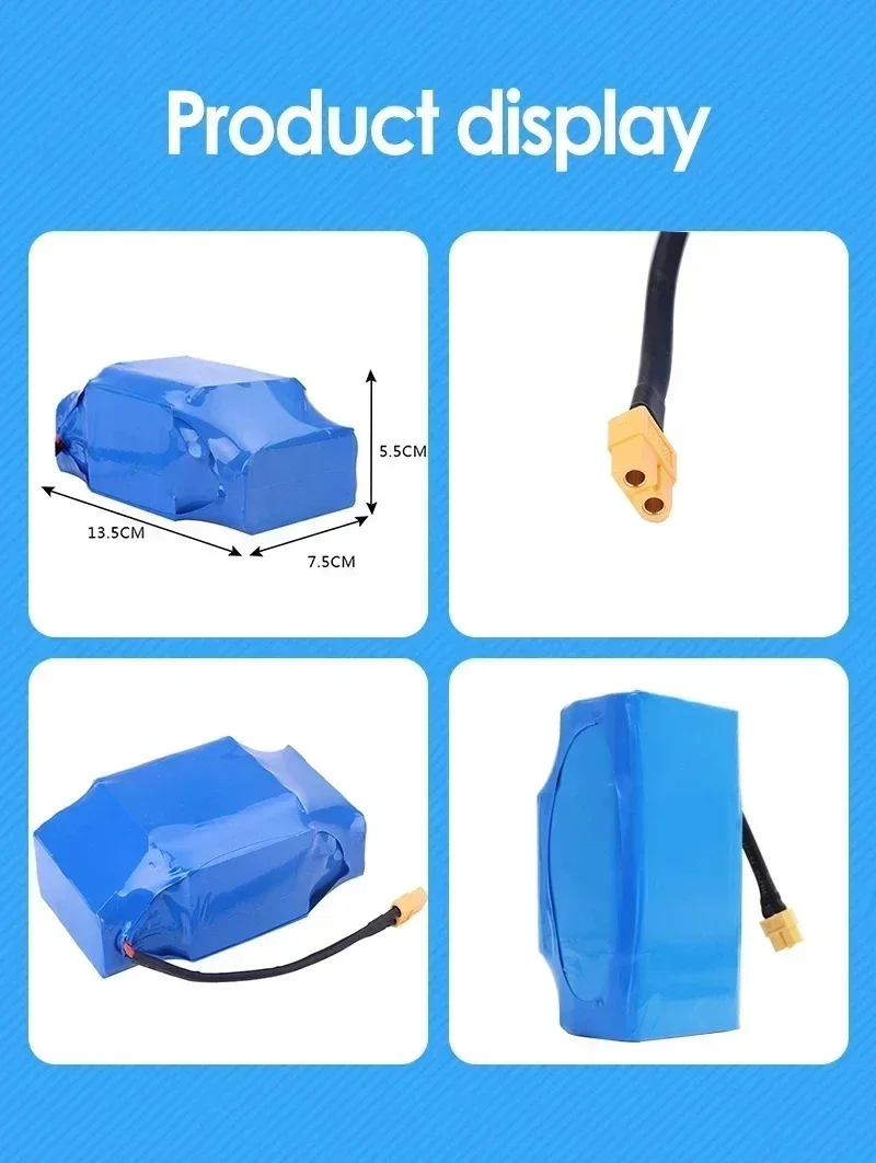 De 36v 10 s 2p 4400 mah-batterij is de lithium-ionbatterij van de zelfbalancerende eenwieler met vering.
