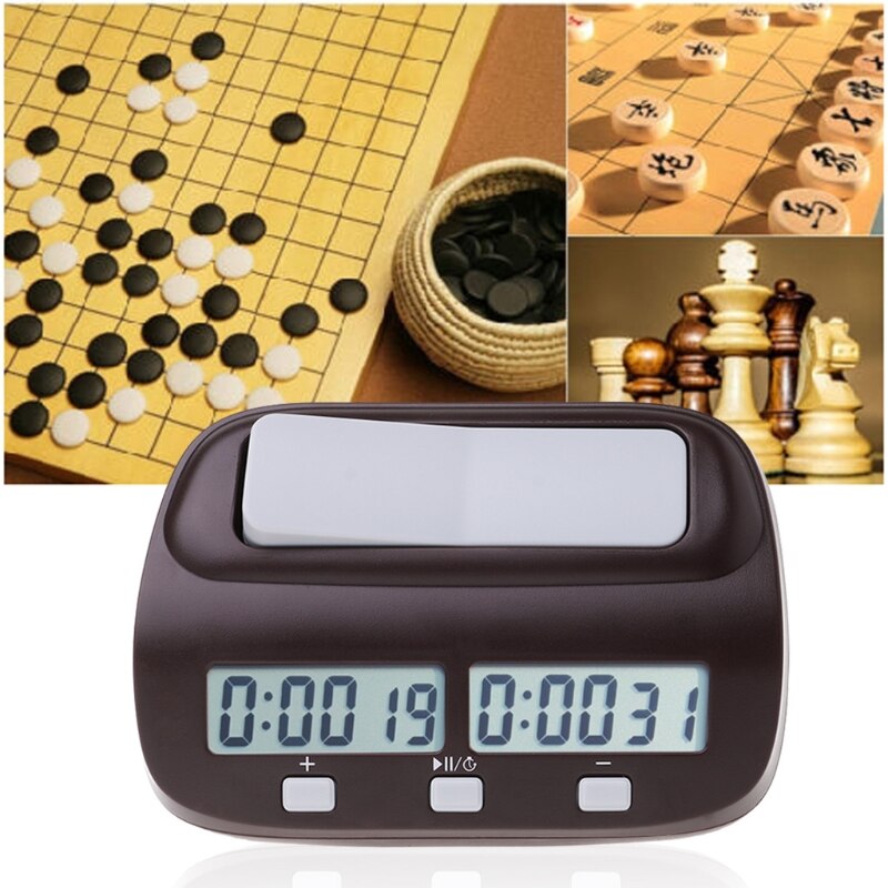 thumbnail image 2 of Digital Chess Clock Timer, Professional Board Games Timer Portable Chess Timer (Yellow 2 of 12
