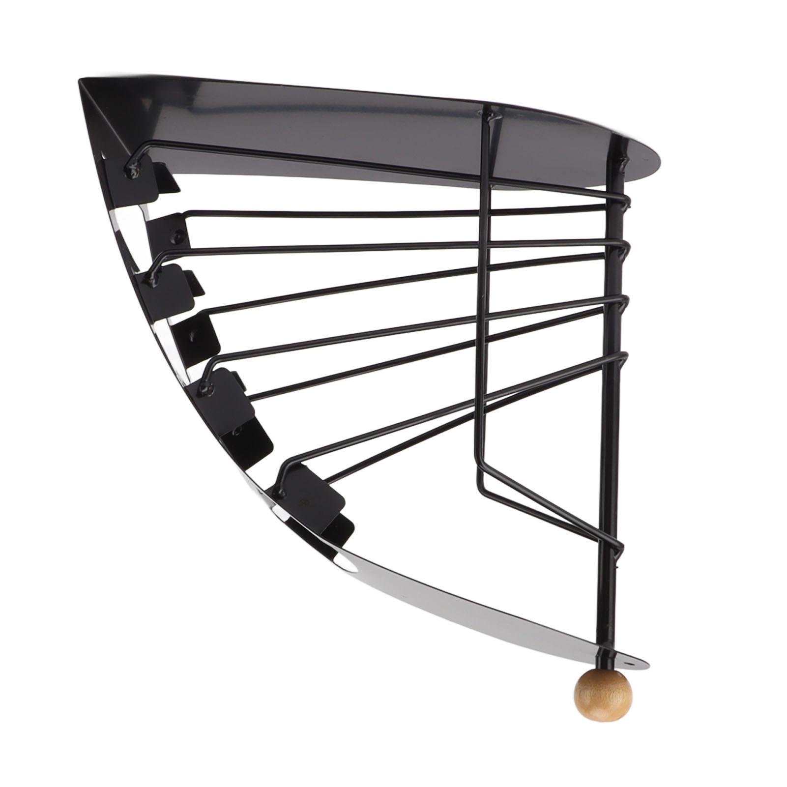 Compact Remote Control Organizer Box with 4 Compartments - Stylish Curved Storage Rack for home