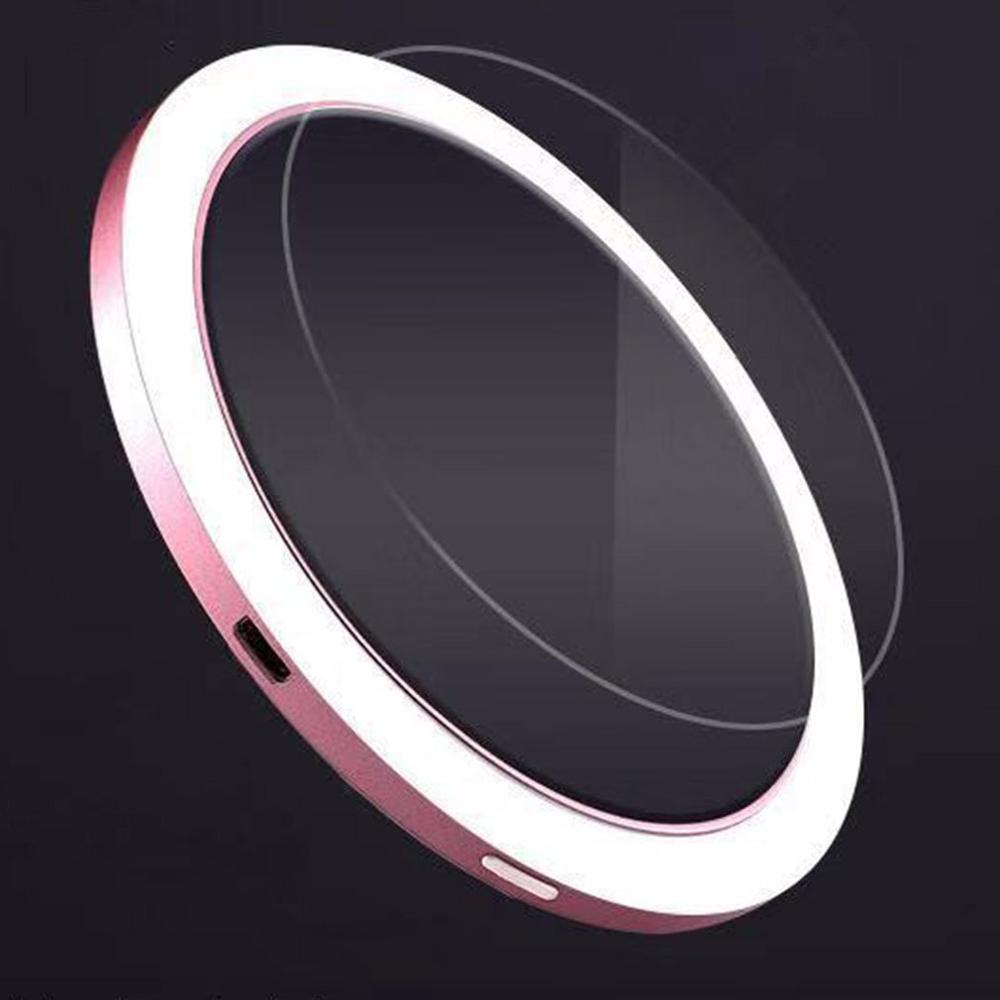 Wireless Charging Makeup Mirror Led Smart Makeup Mirror Portable Makeup Mirror 360 Degree Ring Fill Light Makeup Mirror