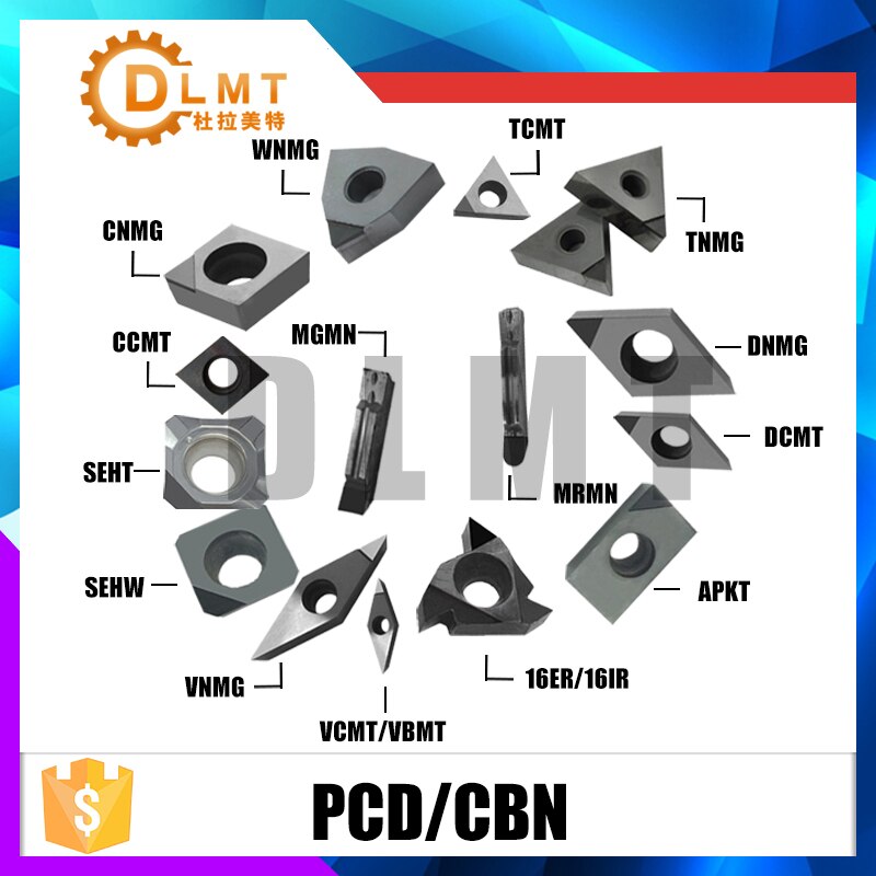 Plaquette De Tournage CBN DCMT070202 - Nitrure De Bore Cubique Pour Tournage Dur