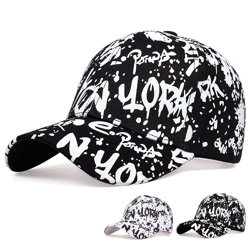 Casquette d'opérabilité avec lettres imprimées graffiti pour hommes et femmes, chapeau de papa en coton, sports décontractés, hip-hop, casquettes sauvages, extérieure