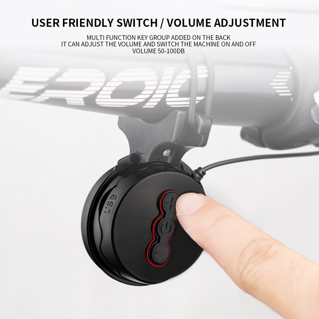 Mtb Fiets Elektrische Bell Usb Opladen Fiets Elektronische Hoorn Waterdichte Outdoor Fietsen Accessoires Fietsbel Rijden Apparatuur