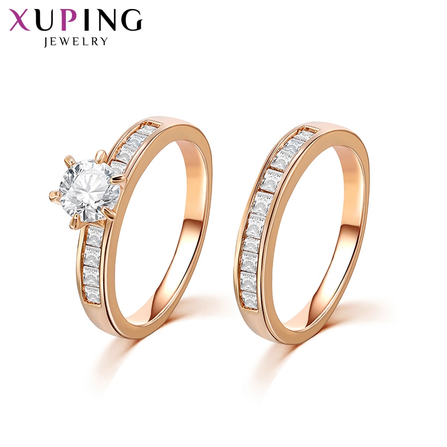 Xuping Ring Klassische Charming Hochzeit Ring Farbe Synthetische CZ valentinstag Schmuck S33.1/S19.5-12814