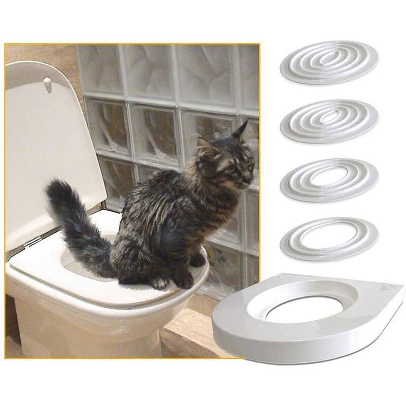 Cat Toilet Training Kit Wc Voor Training Goederen Dieren Katten Huisdier Producten Kat Levert Spier Trainer Multifunctionele Tlsm