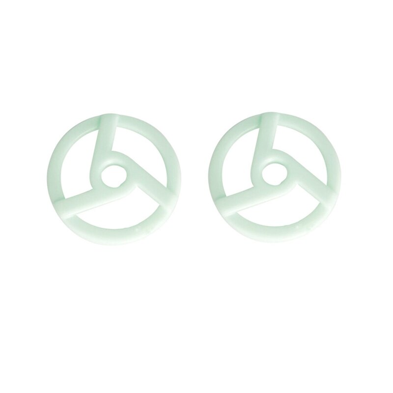 45 RPM Adapter Durable Plastic Center Adapter for 7 inch EP Record Vinyl 2Pcs: Green