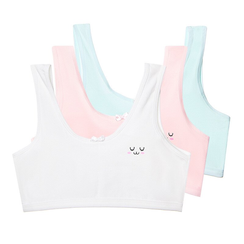 Teenage Girl Bra Seamless Bralette Full Cup Cotton Underwear Sleep Bra Tube Top Young Girls Lingerie Intimates Sports Vest Bras