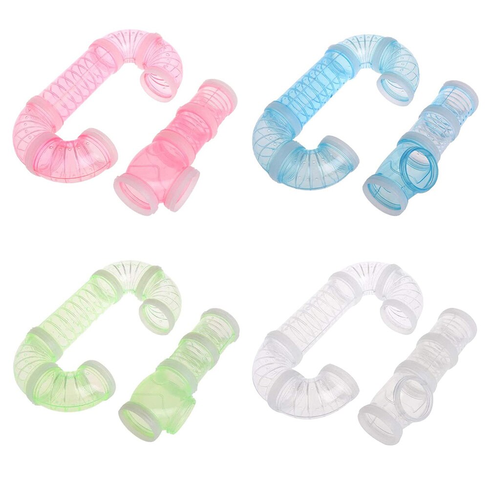 Ensemble de tuyaux d'assemblage de Hamster, 8 pièces, Tunnel de bricolage, petit animal de compagnie externe, jouet de Sport, pour entraînement de Hamster, fourniture de Hamster