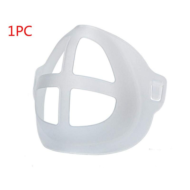 5 pièces/lot masque Support unisexe réutilisable anti-poussière coupe-vent brume Pollution Respirato 3D masque Support masque Support pour extérieur: 02 Transparent