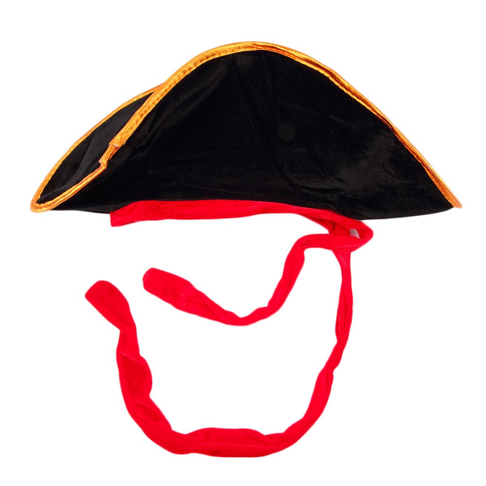 Gorra de disfraz de de calavera y hueso cruzado con sombrero de capitán pirata para de disfraces de Halloween venta de poliéster para