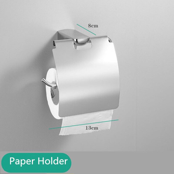 Bathroom Accessories Paper Holder,Corner Shelf,Towel Rack,Toilet Brush Holder,Towel Holder Brass Chrome Bathroom Hardware set: paper holder