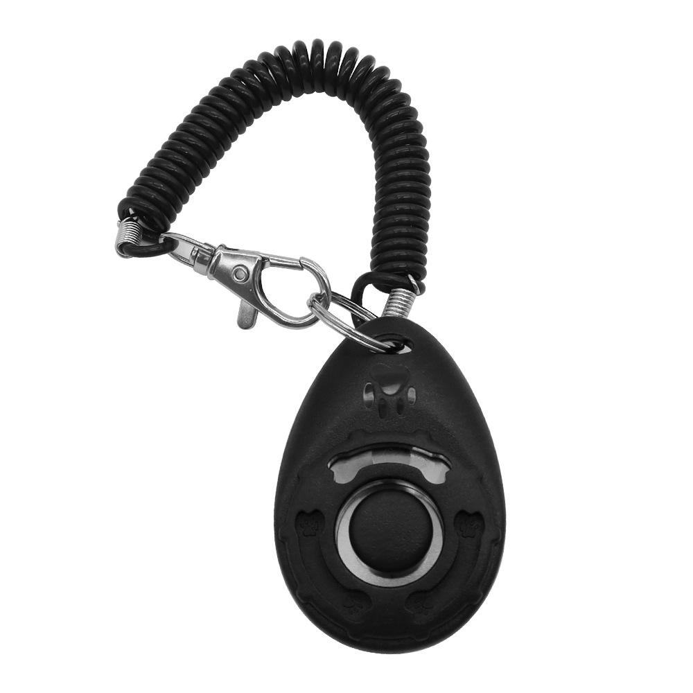 Hundträning klicker husdjur katt hundklicktränare olika stilar hjälpmedel justerbart handledsband ljud nyckelring hundavskräckare husdjursprodukt: Grön