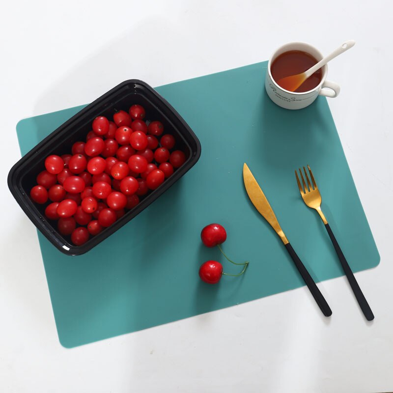 Baby Silicone Placemat Child's Plate Mat Food Grade Silicone Table Pad Waterproof Heat Insulation Kitchen Gadget Easy Cleaning