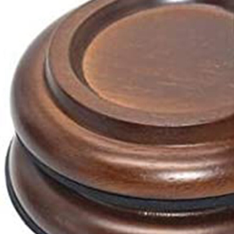 3 stk. hardwood klaver caster kopper gulvbeskytter solid caster til flygel, skridsikker og støjfri fodpude