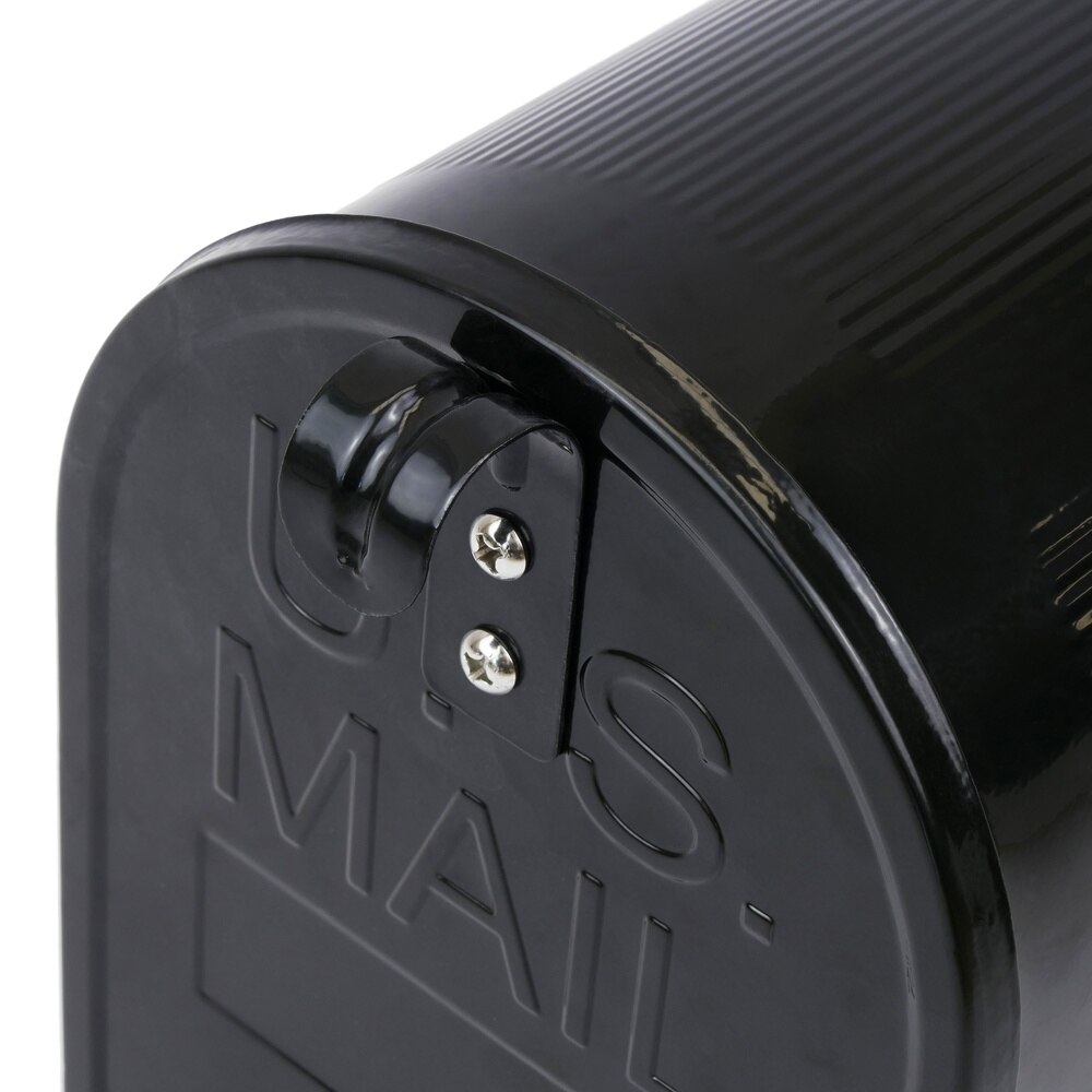 PrimeMatik-mailbox US Mail aluminum for American postal Mail Black
