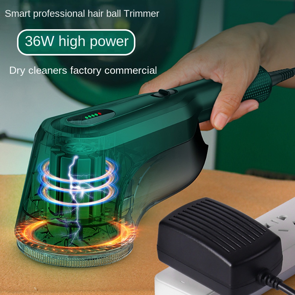 60W Commercial Lint Remover Spool Machine Hairball Trimmer Clothes Electric Lint Remover Dry Cleaners Shaving Ball