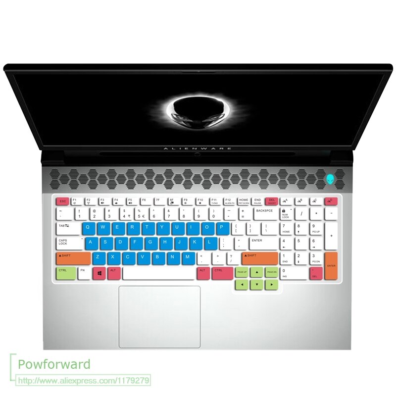 Silikon Tastatur Abdeckung schutz haut Für Dell Alienware M15 R2 OLED 15.6 ''/Dell Alienware M17 R2 17.3'': M17 R2 candyblue