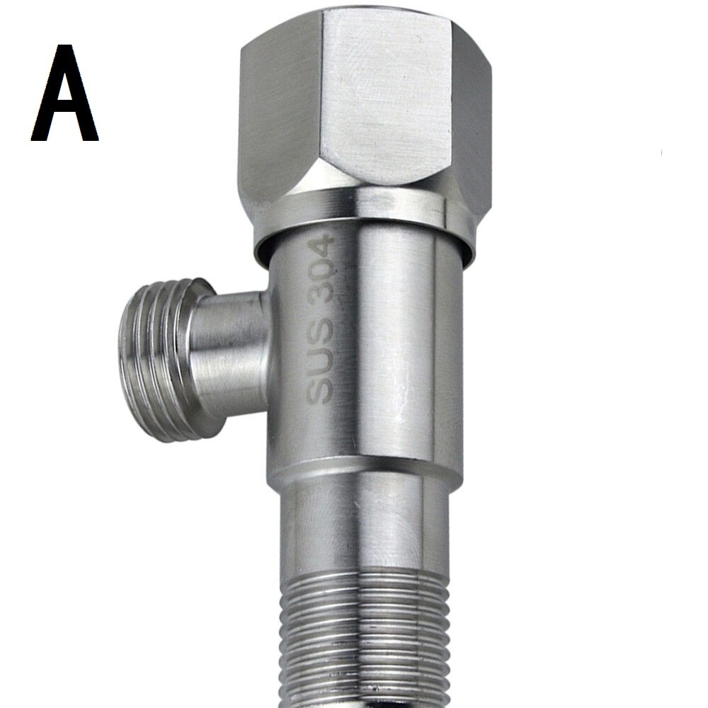 304 angle valve toilet copper valve kitchen sink tap triangle valve and cold angle valve toilet valve water heater: A