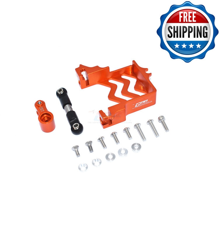 alluminio lega servo base + inossidabile acciaio timone asta + 25T servo braccio per TRAXXAS 1/10 MAXX mostro camion-89076-4