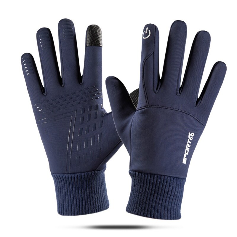 Winter outdoor wandelen waterdichte antislip warme ademende handschoenen allemaal verwijzend naar duurzame vishandschoenen fitness 2: Blauw / Ik
