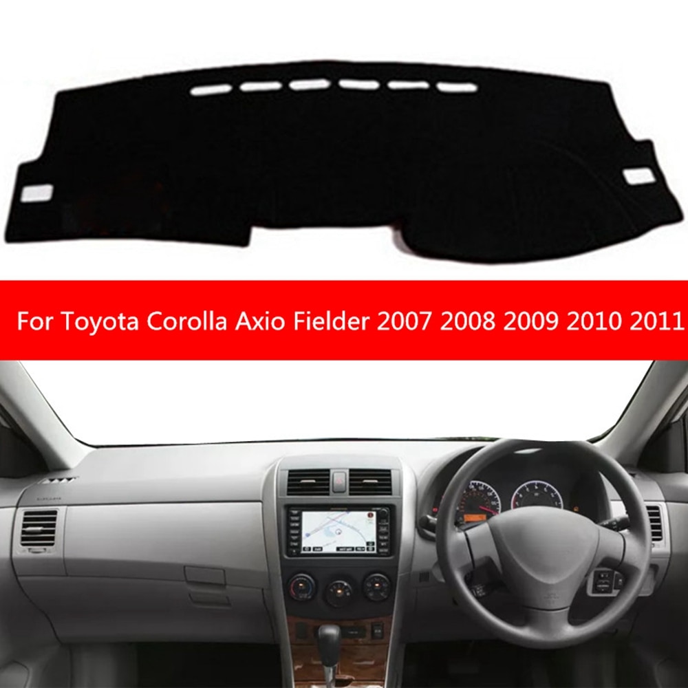 Auton kojelaudan kansi kojelaudan matto liukumaton aurinkosuoja pehmustematto uv-suojattu toyota corolla axio fielder 2007:lle