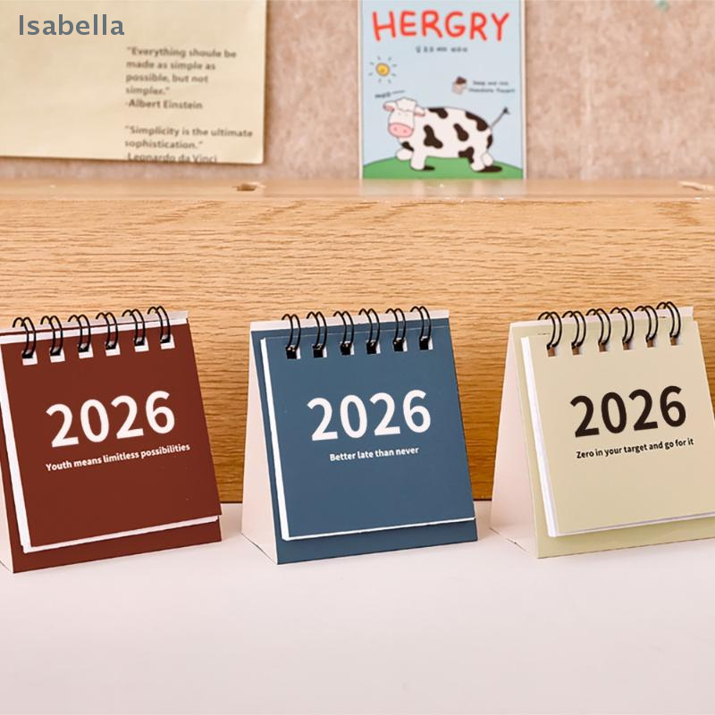 ★★★ Simple Desk Calendar Mini Portable Calendar Desktop Ornament Plan Small Desk Calendar