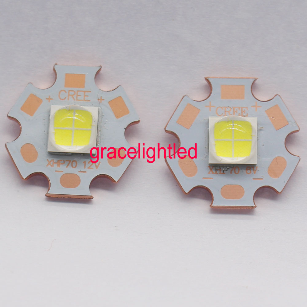 Cree xhp 70 xhp 70 kjølig hvit nøytral hvit varm hvit høy effekt led emitter 30w 6v 12v doide  on 16mm 20mm kobber pcb