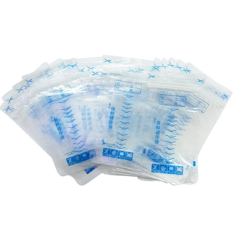 30 pieces Baby kids Feeding The breast milk preservation PC transparent thin Scale storage bag