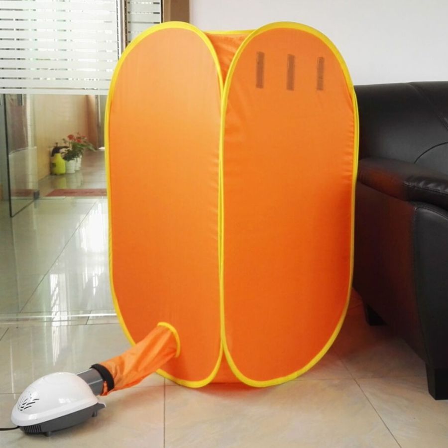 Portable Mini Electric Dryer Bag Household Folding Baby Clothes Drying Machine Electrica Secadora De Ropa Laundry Dryers Orange