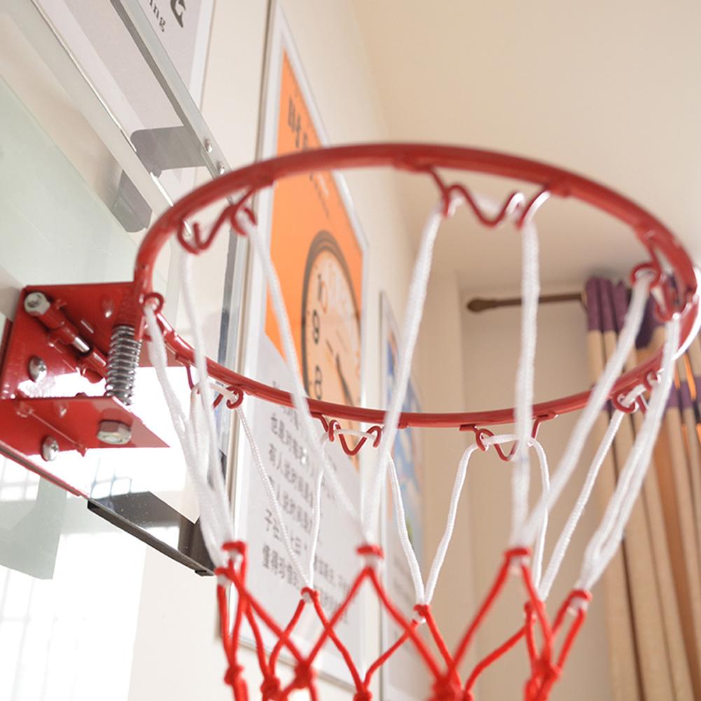 Gennemsigtig bagplade basketball bøjle sæt dør vægmonteret hængende basketball hoop hjemmebasket basketball træning tilbehør