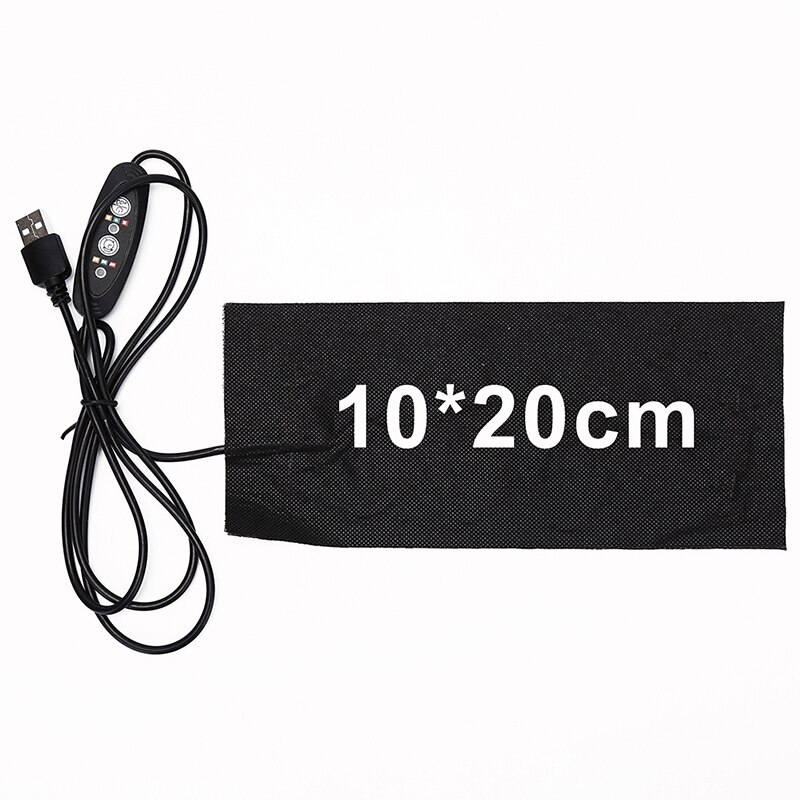 1pc 10*20mm 3 vaihteella säädettävä lämpötila usb sähköinen lämmitystyyny diy lämpöliivi takki vaatteet lämmitettävät tyynyt