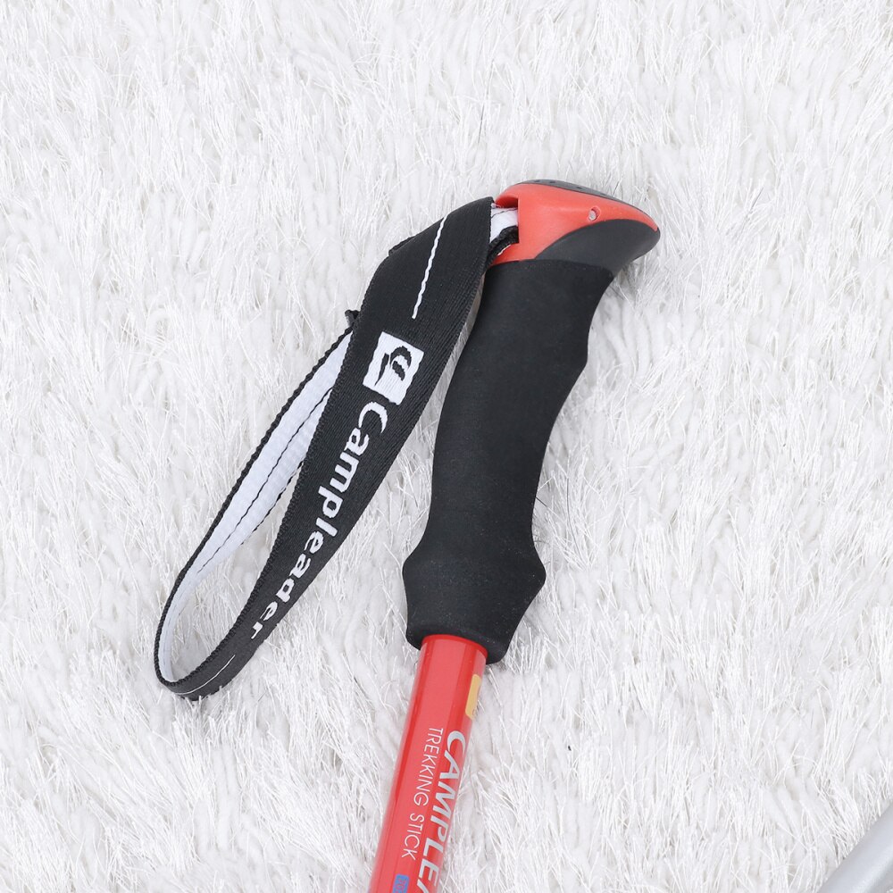 1 Pc Hiking Sticks Durable Foldable Lightweight Climbing Sticks Aluminum Alloy Trekking Pole for Hiking Climbing