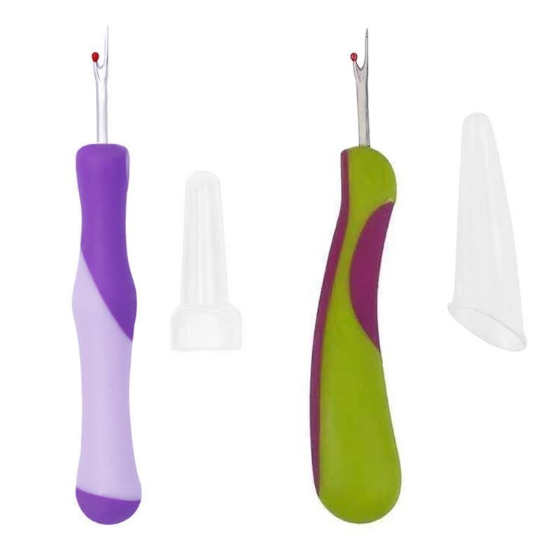 Stitches Removed Tool Wire Picker Practical DIY Handcraft Sewing Thread Cutter Seam Ripper With Rubber Handle