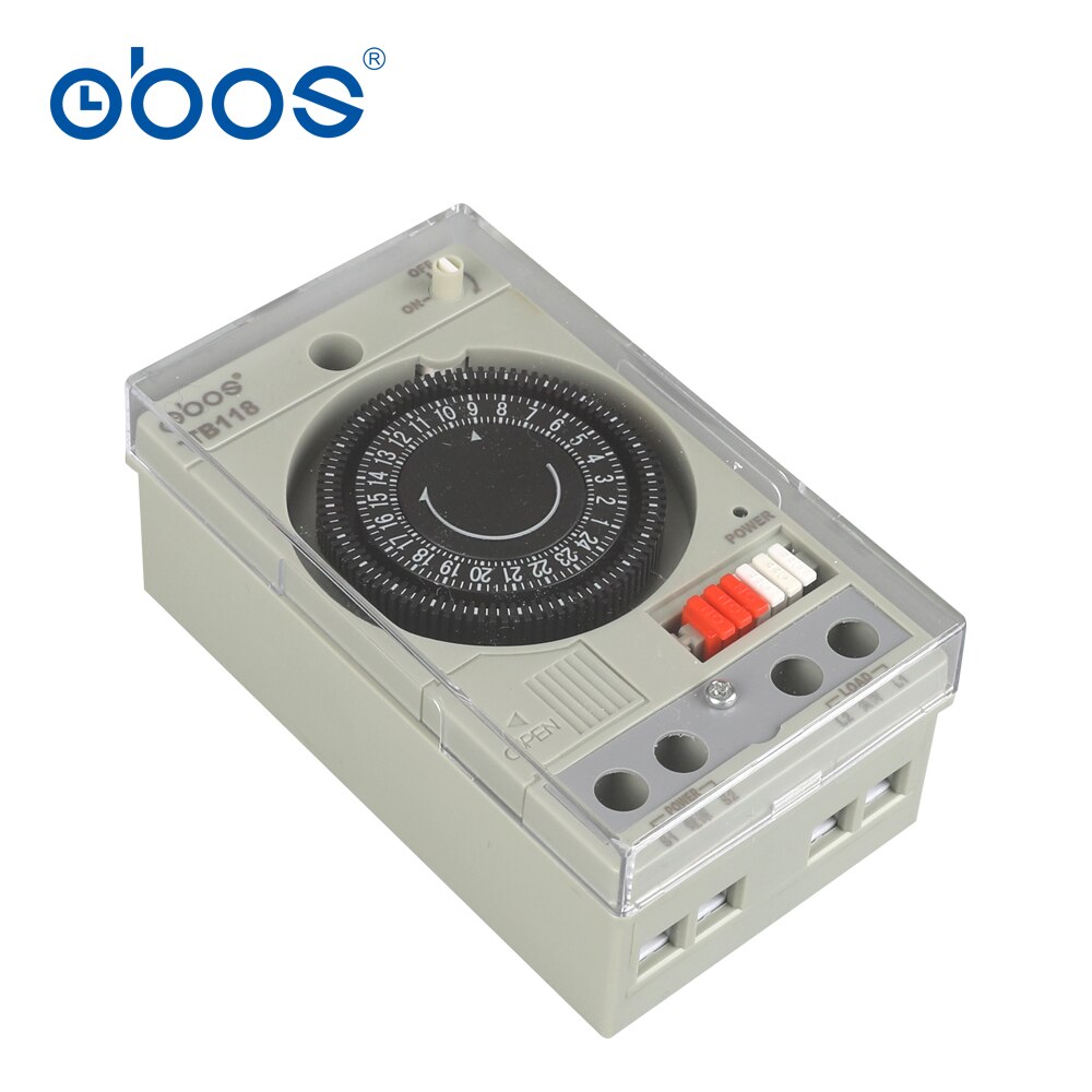 100-240V AC mechanical timer switch with 48 times turn on /off per day timing setting unit 30min