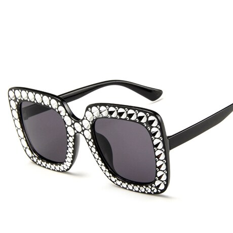 Shining Diamond Sunglasses Women Brand Flash Square Shades Female Mirror Sun Glasses Oculos Lunette: 2