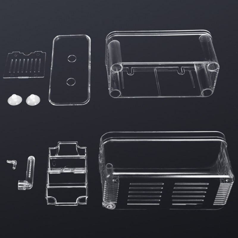 Acrylic Aquarium Breeder Box Breeding Incubator Small Fish Hatchery for Shrimp Clownfish Aggressive Fish Injured Fish