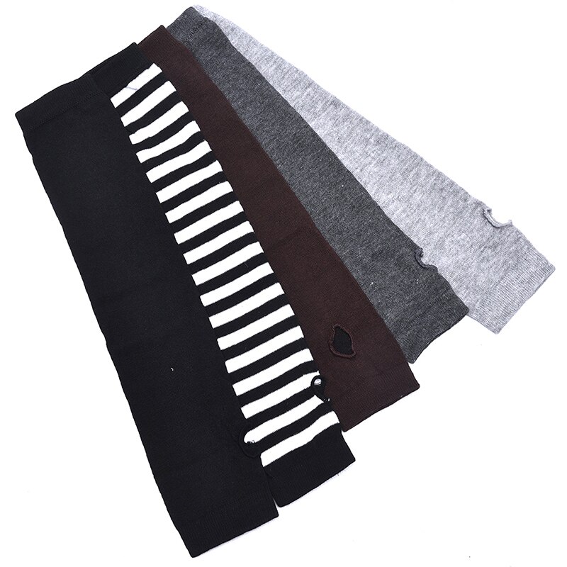 Gebreide lange vingerloze wanten handschoen armwarmer want unisex gehaakte halve vinger lange handschoenen