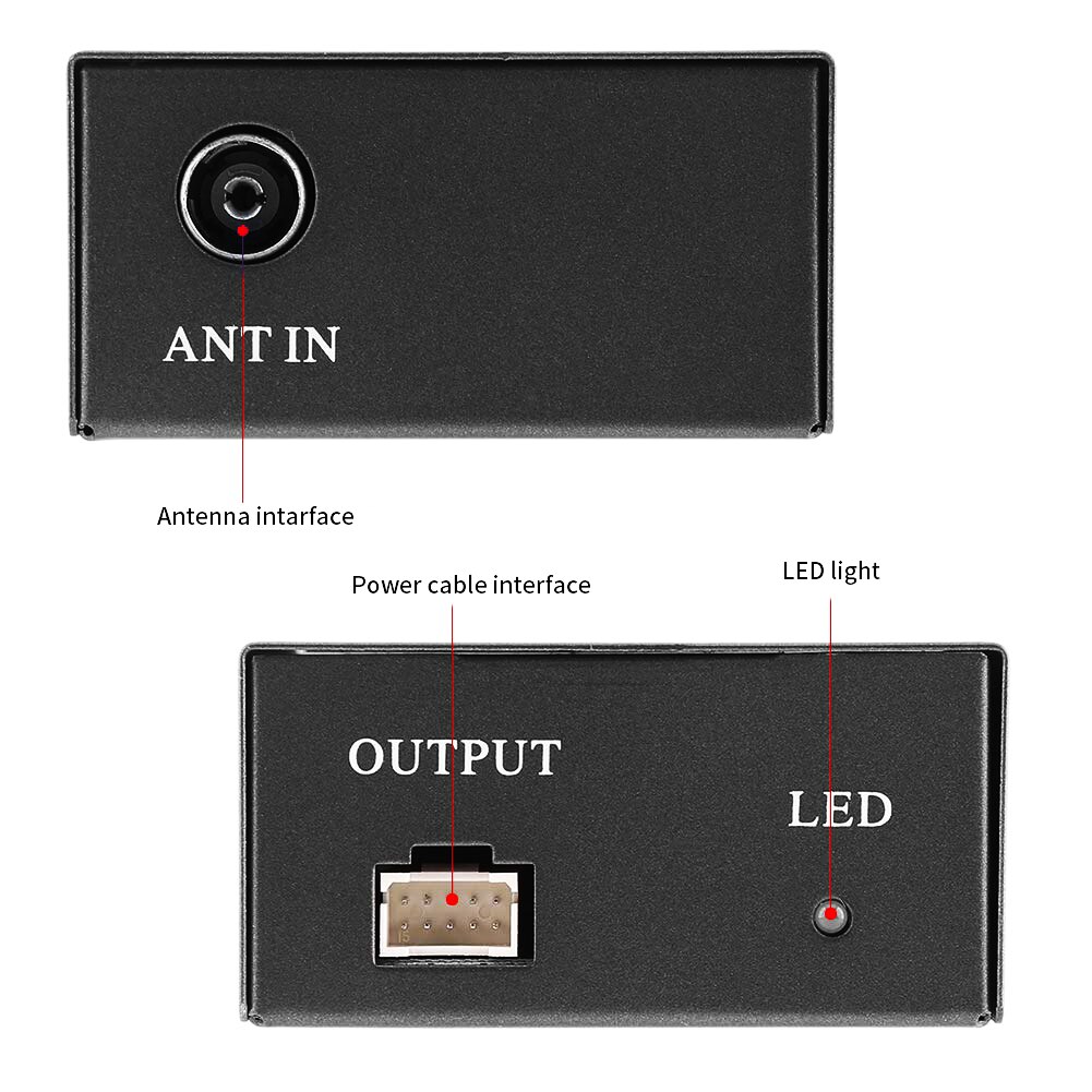 Portable Car Special Analog TV Set-top DVD Box Receiver with Remote Control TV-Tuners Car Electronics Accessories