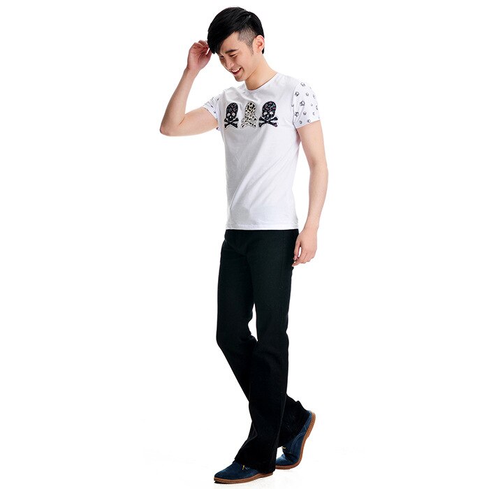 Plus size herre sorte bootcut jeans herre slim fit stretch jeans til mænd flare jeans homme hombre lange boot cut denimbukser