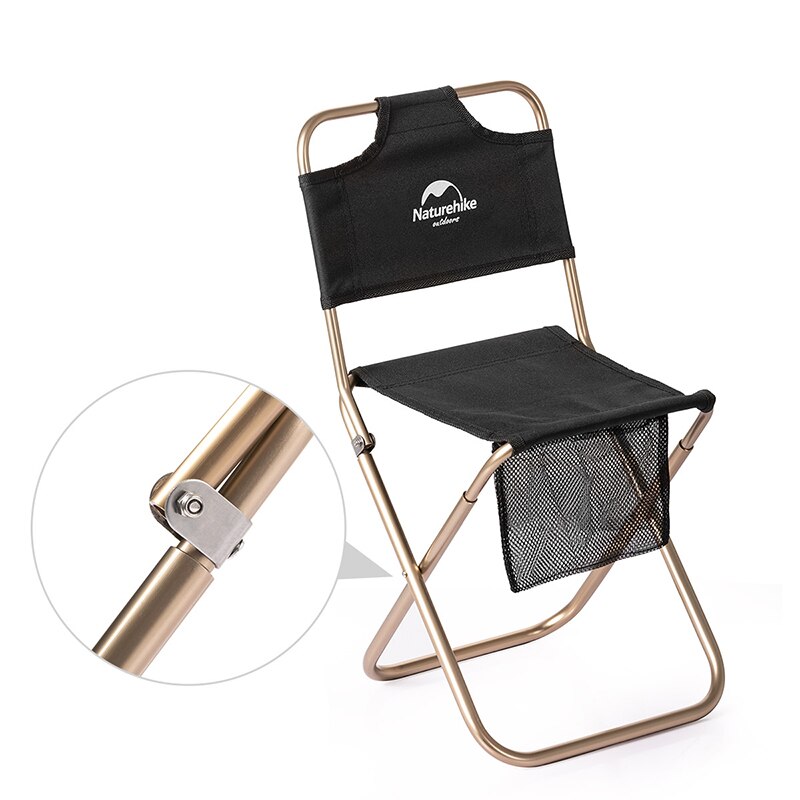 Naturehike bærbar ultralet lille campstool udendørs campingstol sammenfoldelig skammel fiskeri strand alluminum chai
