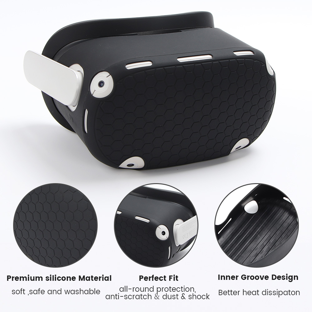 Vr Beschermende Cover Set Voor Oculus Quest 2 Vr Touch Controller Shell Case Met Riem Handvat Grip Voor Oculus Quest 2 Accessoires