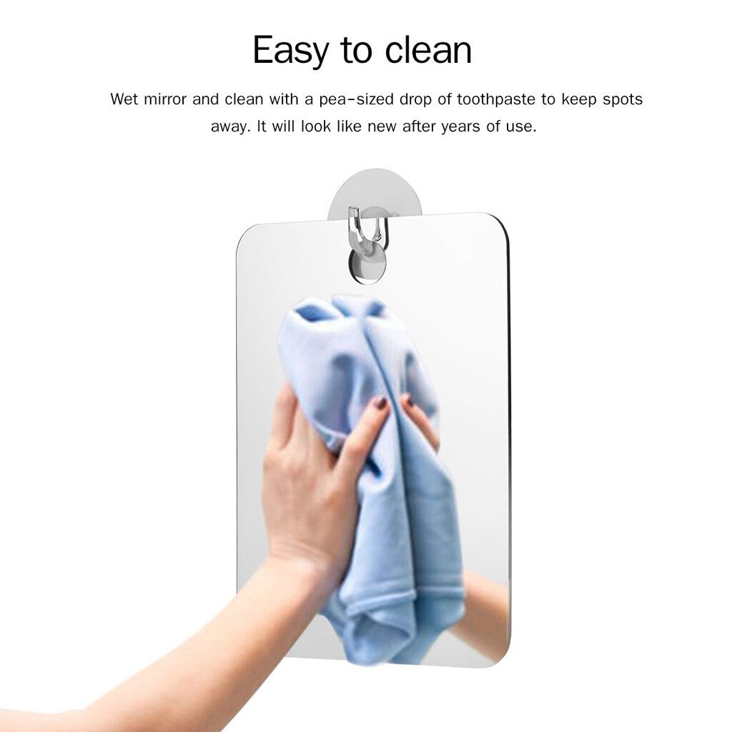 Bathroom mirror Anti-fog Shower Mirror Fog Free Travel Mirror Bath Room Home Shower Makeup Tool Bathroom Accessories Mirror