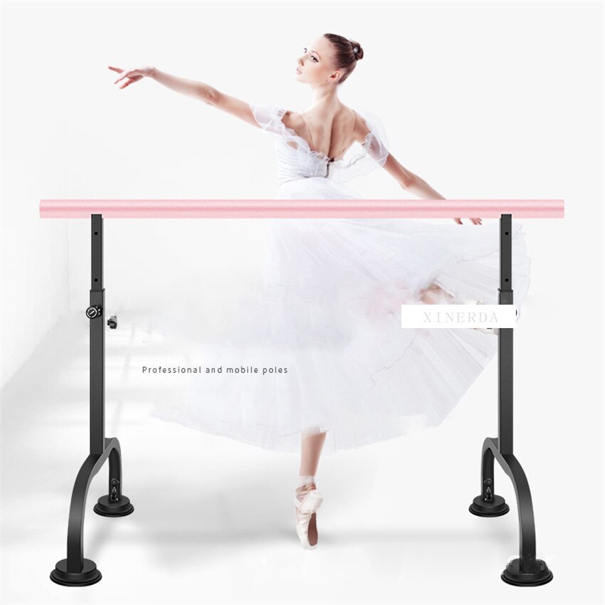 Mobile Dance Room Studio Horizontal Bar Gym School Indoor Fitness Liftable Leg Pressing Pole Adult Children Steel Ballet Barre
