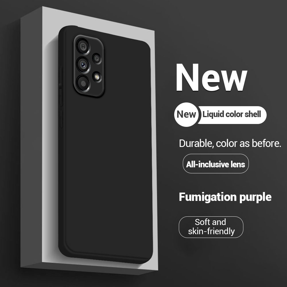 For Samsung A53 A33 A73 A23 A22 A13 5G Case Colorful Silicone Shockproof Square Phone Case Fundas Galaxy A13 A23 A22 Cover Coque: CANVAS / Clear