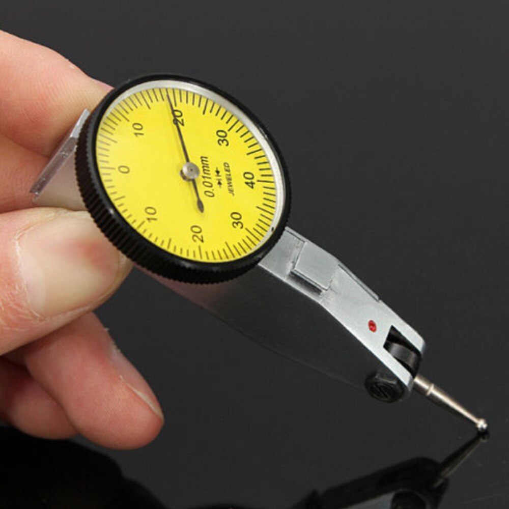 Dial Gauge Test Indicator Precision Metric with Dovetail Rails + Case Dial Test Indicator