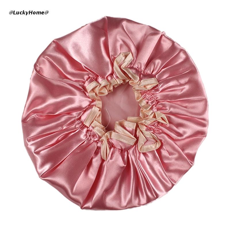 Bonnet de bain épais Double couche, imperméable, pour femmes, accessoires de salle de bain, pour voyage, Spa, hôtel, maison