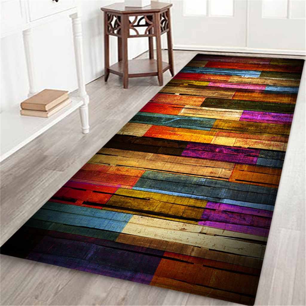 Bath Mat 60X180 CM Seascape Print Carpet Hallway Doormat Anti-Slip Carpet Absorb Water Kitchen Mat tapis salle de bain Bath Mats: D